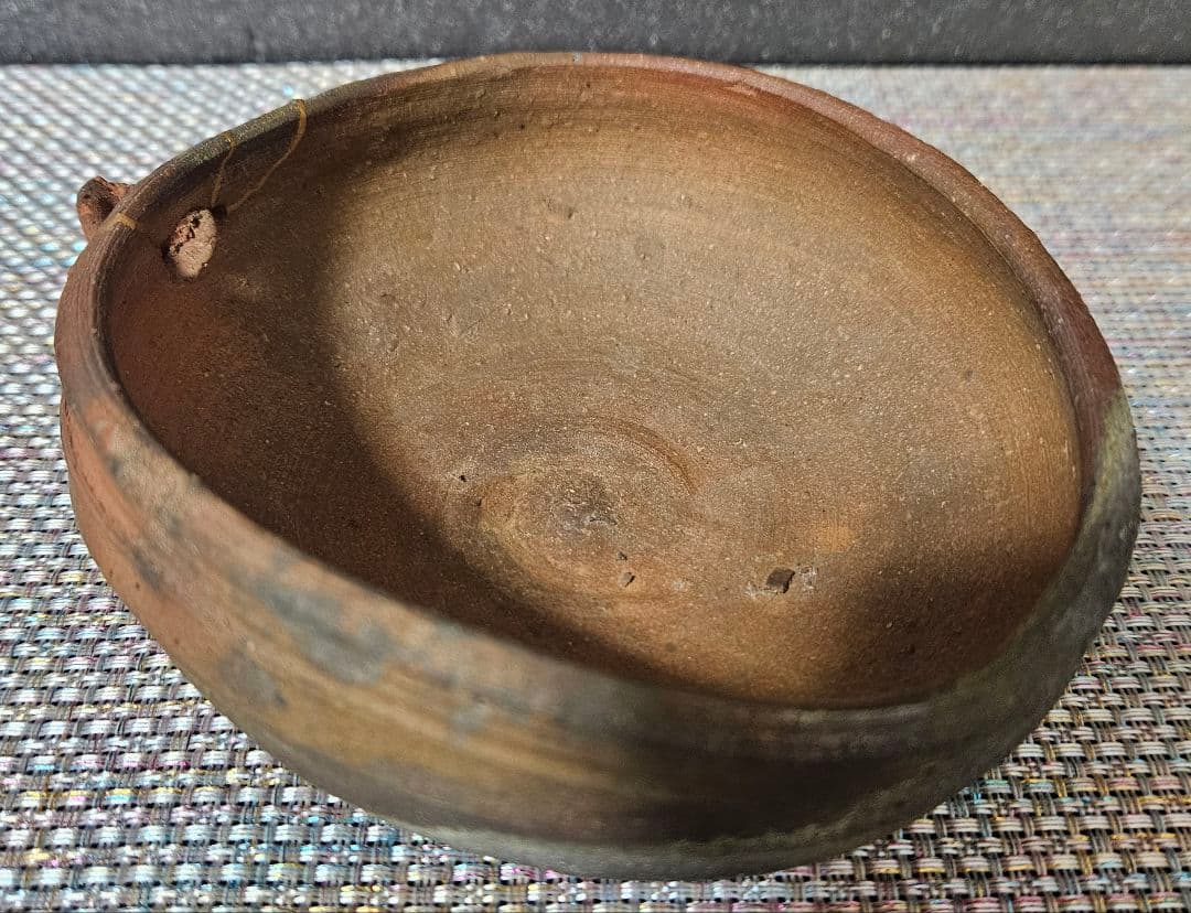 室町〜江戸初期　古備前　片口　酒次　 片口茶碗　伝世時代箱　最大径13.9cm