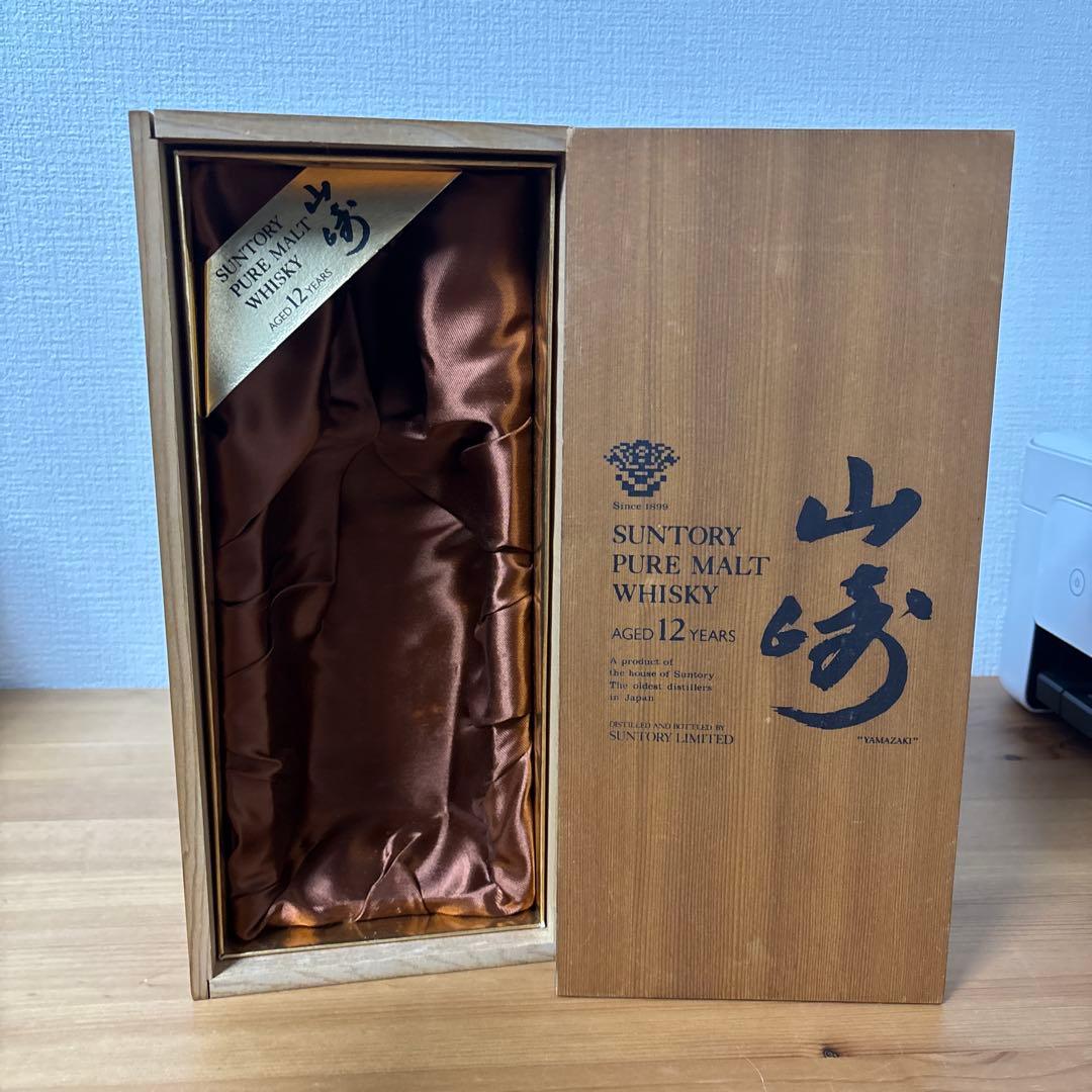 サントリーピュアモルトウイスキー　山崎12年　750ml 箱付　旧ボトル　未開封