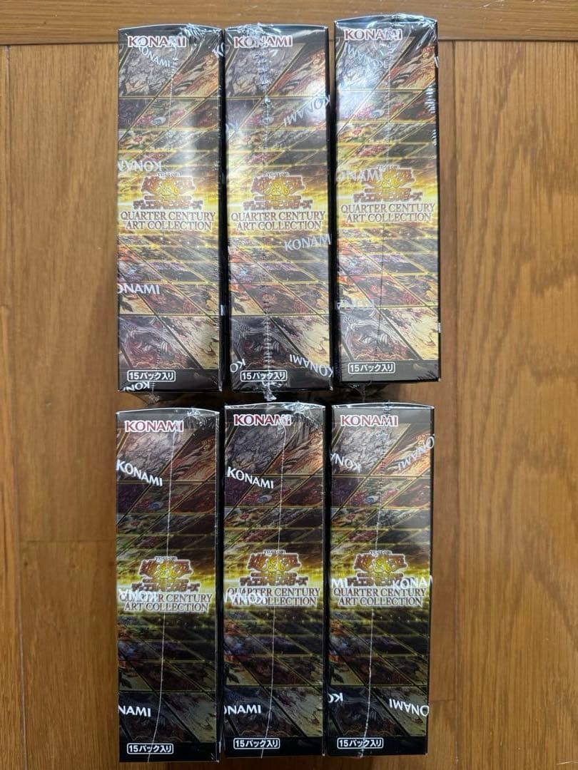 新品シュリンク付　遊戯王クォーターセンチュリーアートコレクション6BOXセット