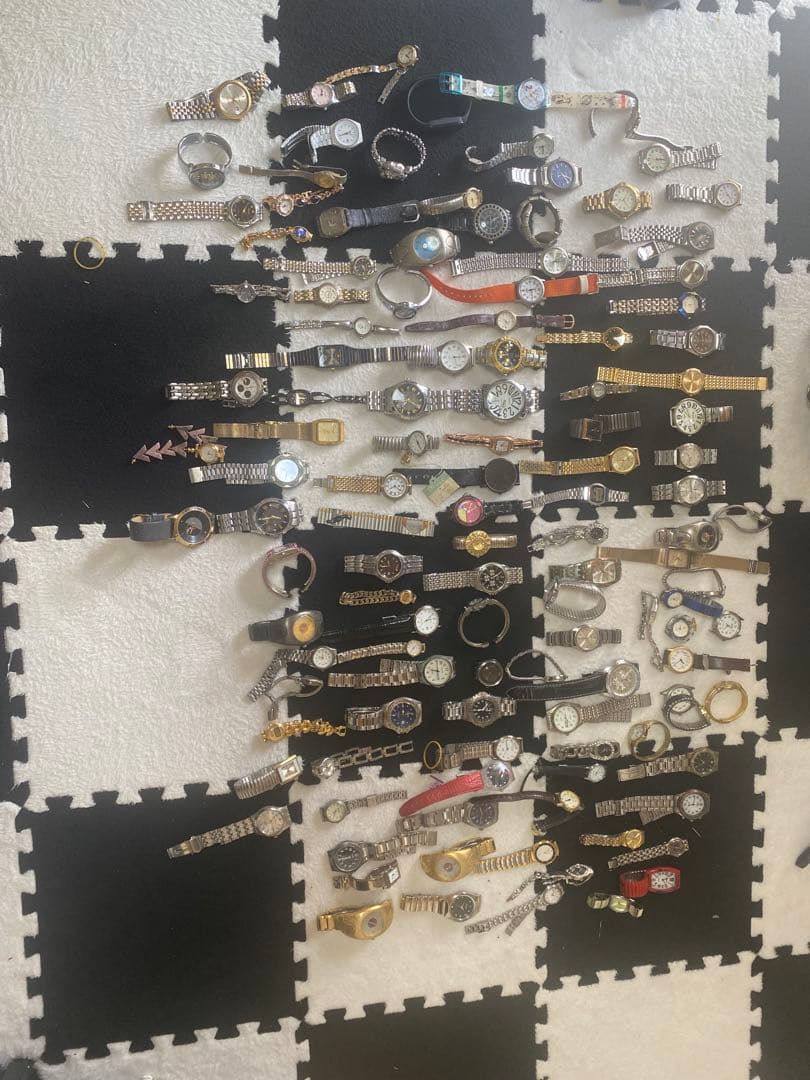 腕時計 まとめ売り 100本 以上 大量 メンズ レディース ジャンク金属ブレス