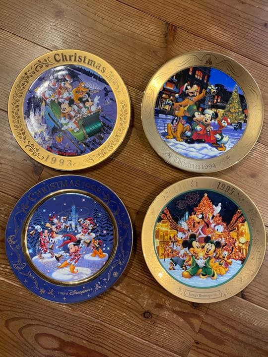 東京ディズニーランド　クリスマスプレート