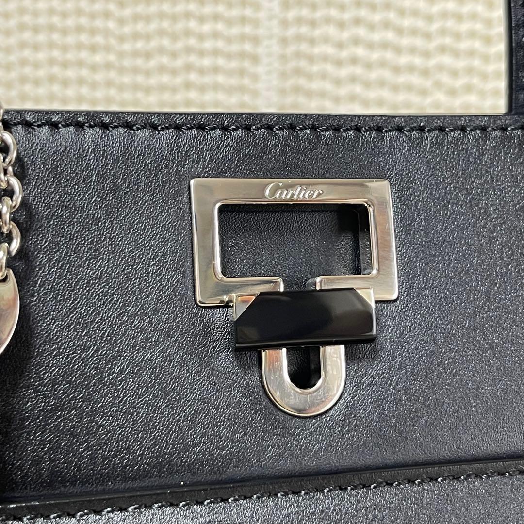 ☆超美品☆ カルティエ ジャンヌトゥーサン レザー製 2WAY ハンドバッグ