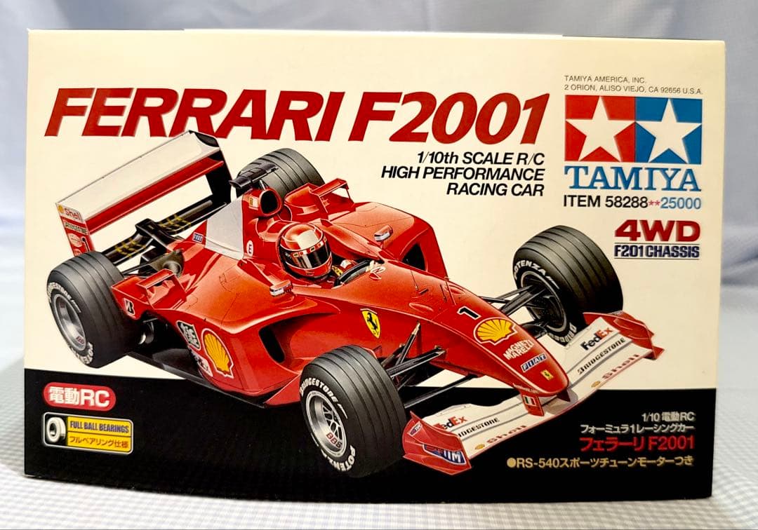 タミヤ◆フェラーリF2001 1/10スケール 4WD 1/10