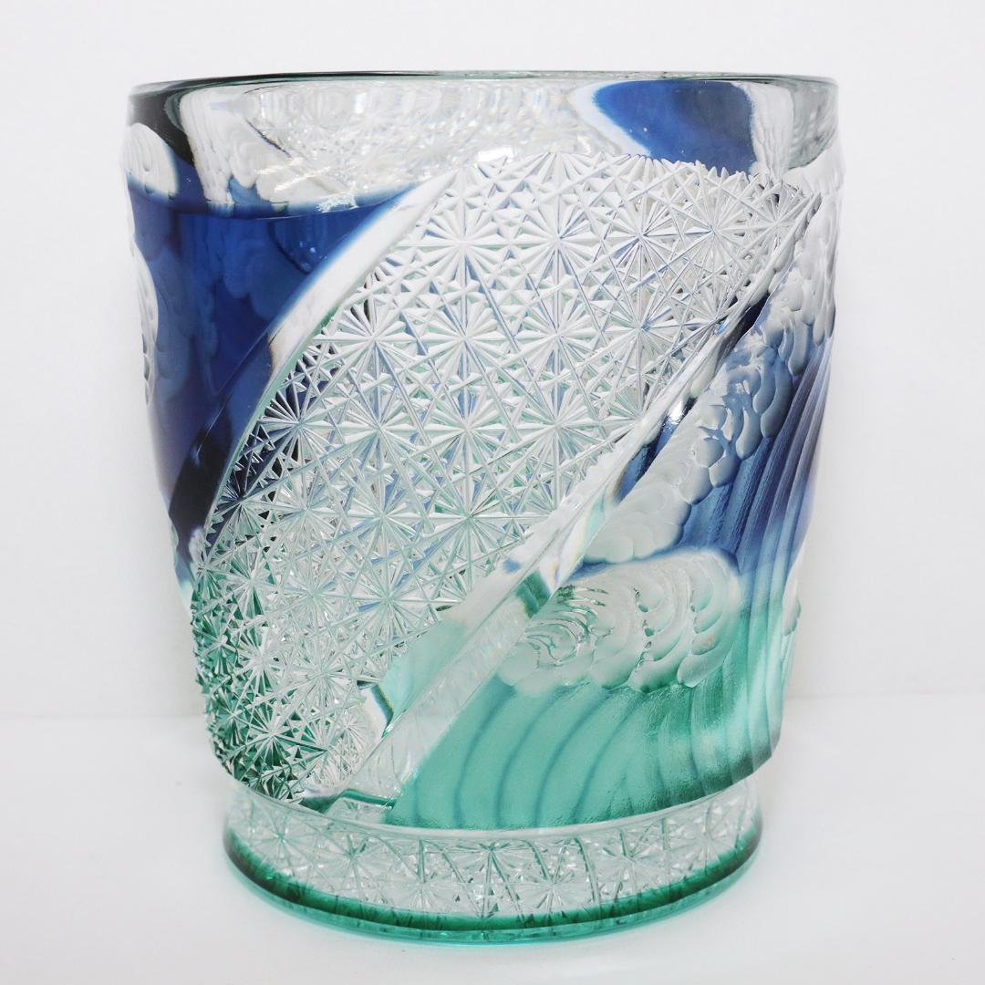 江戸切子 江戸硝子 オールド 四季 夏 但野硝子 切子グラス オールドグラス