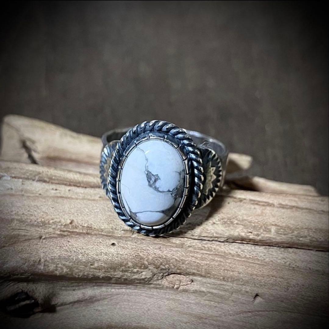 にゅ　オーダー確認ページ　ホワイトバッファロー　シルバーリング　指輪