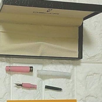 め*1様 訳あり 新品未使用品　DELTA VOLONTIA 万年筆 ピンク