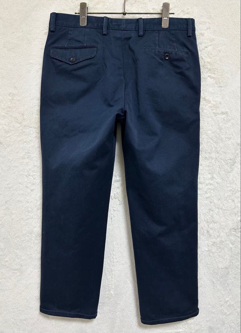 【美品】PT01 メンズ チノパン 32inc. L 82 ネイビー 製品洗い