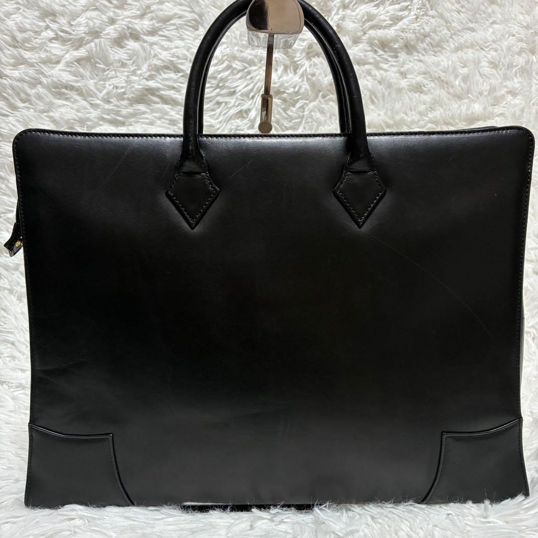 ヴィヴィアンウエストウッド　ビジネスバッグ　金オーブ　ブラック　レザー