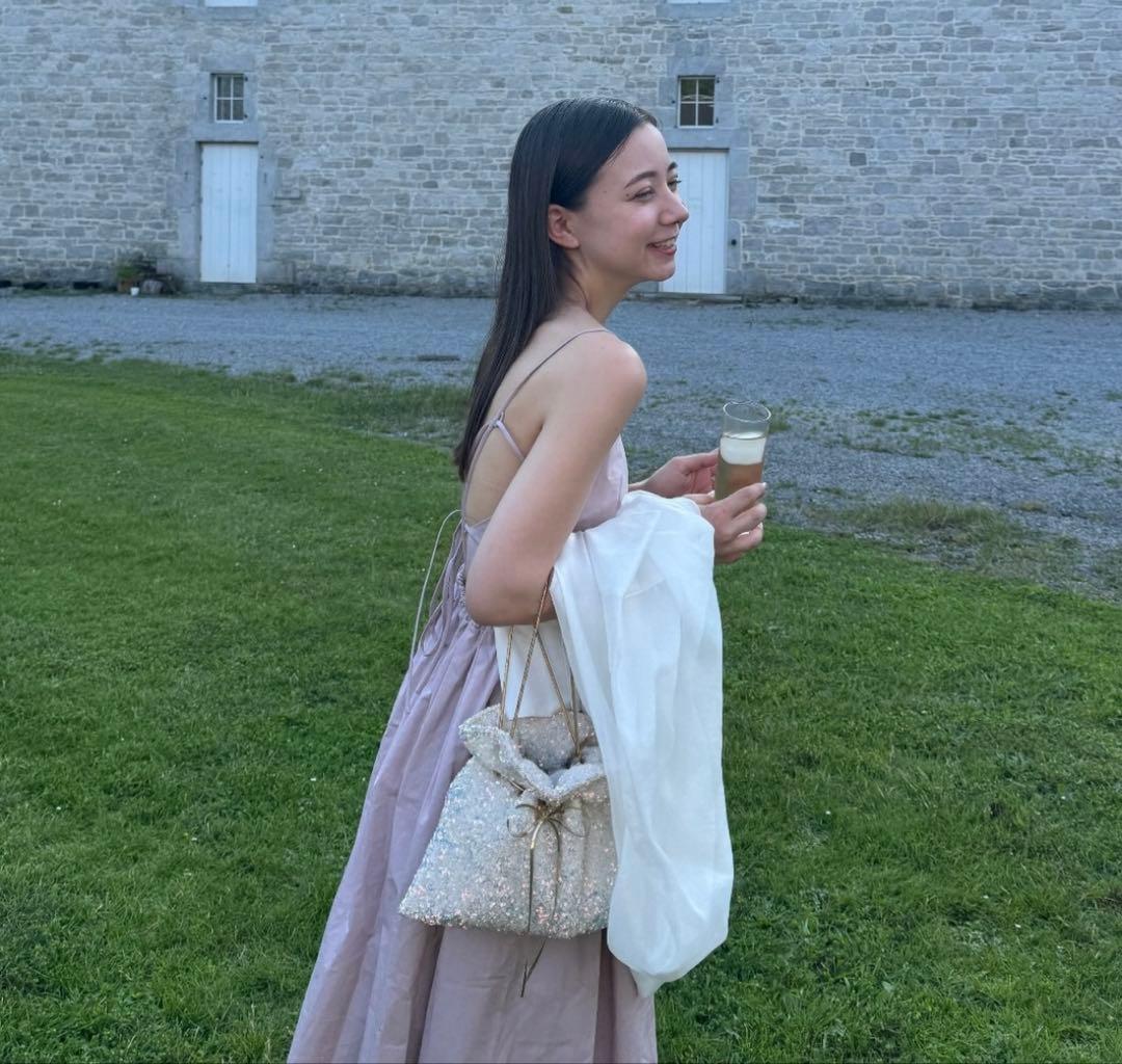 スナイデル　snidel ラメバリエチェーンバッグ　キラキラ　ホワイト　白★新品