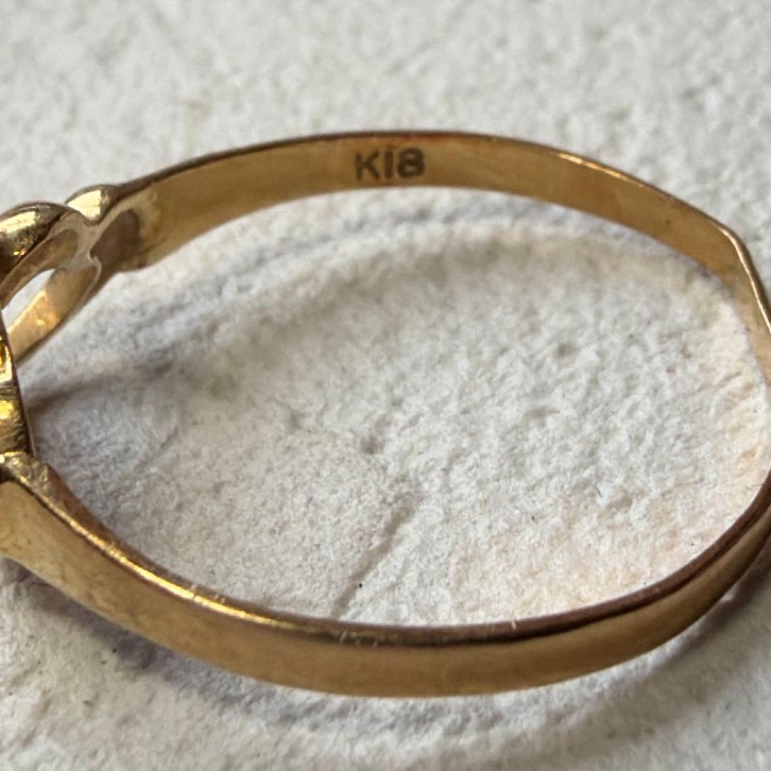 K18 ハート リング 10号