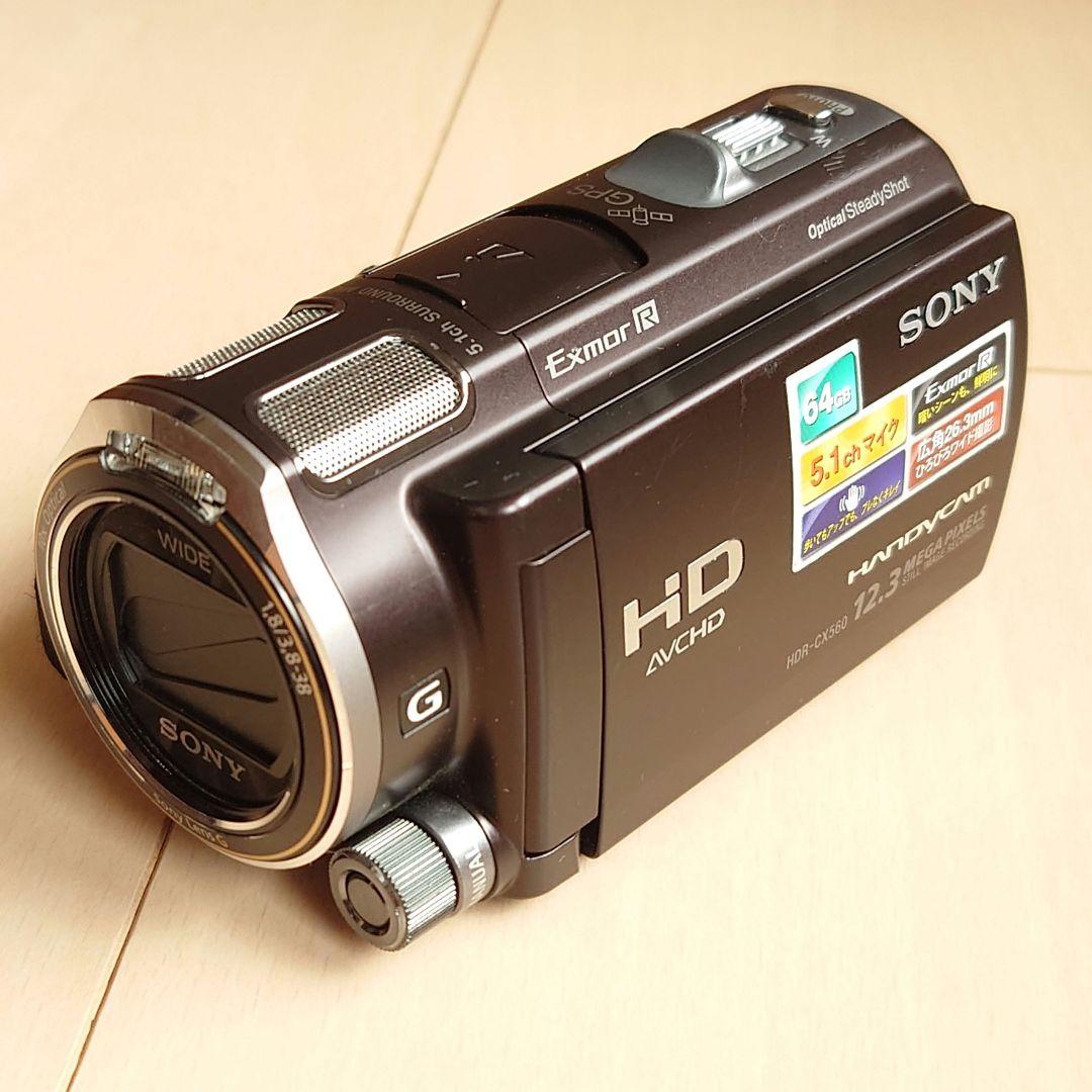 【美品】SONY HDR-CX560V ハンディカム ビデオカメラ ブラック