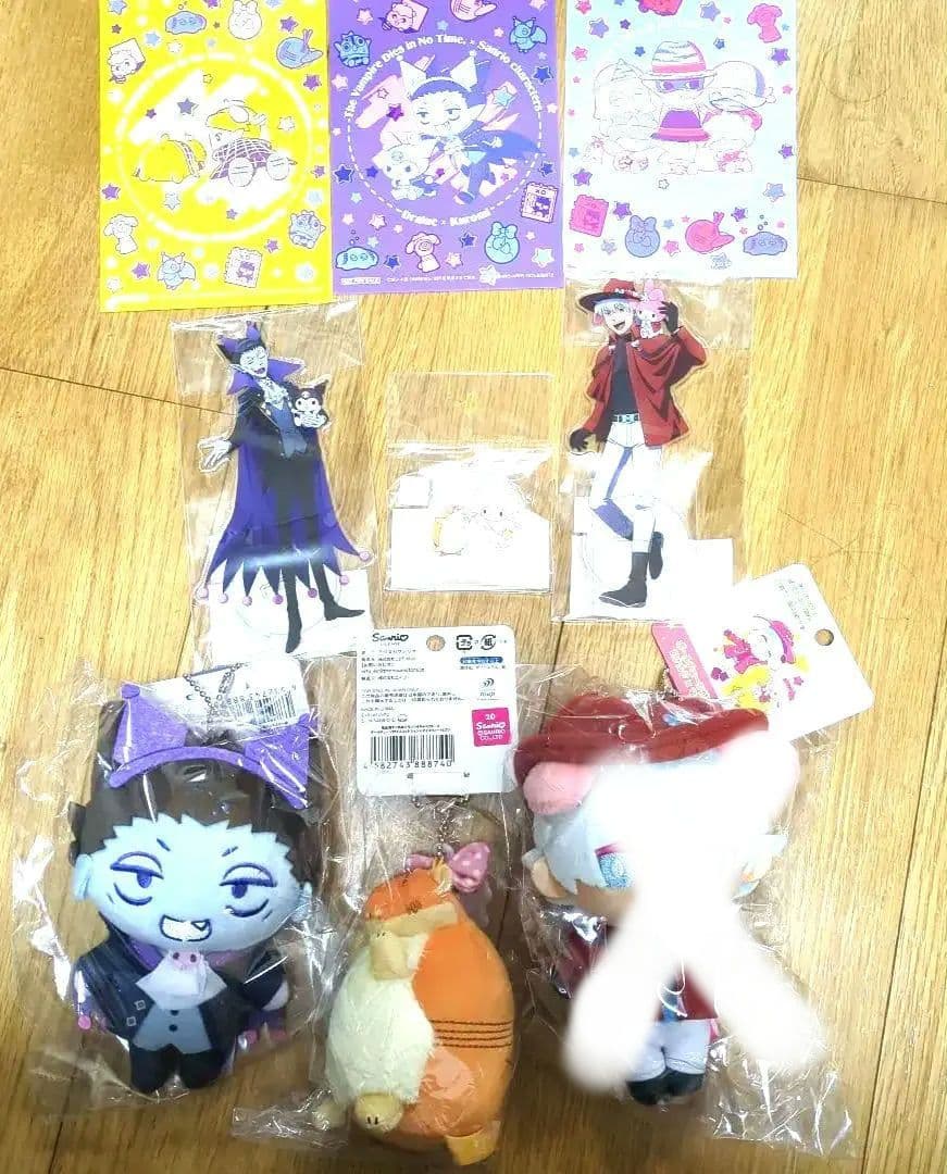 【未開封9点セット】吸血鬼すぐ死ぬ ぬいぐるみ サンリオコラボセット　にっぴき