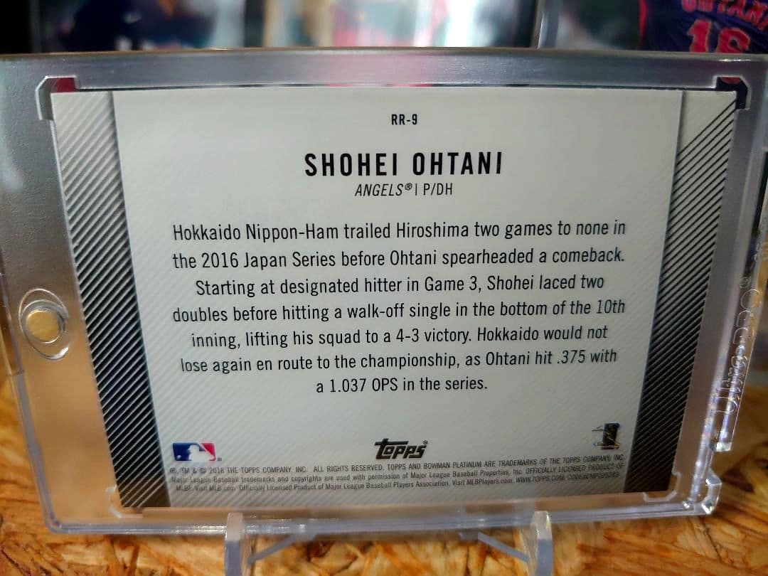 大谷翔平 topps Bowman Platinum MLB RC ルーキー