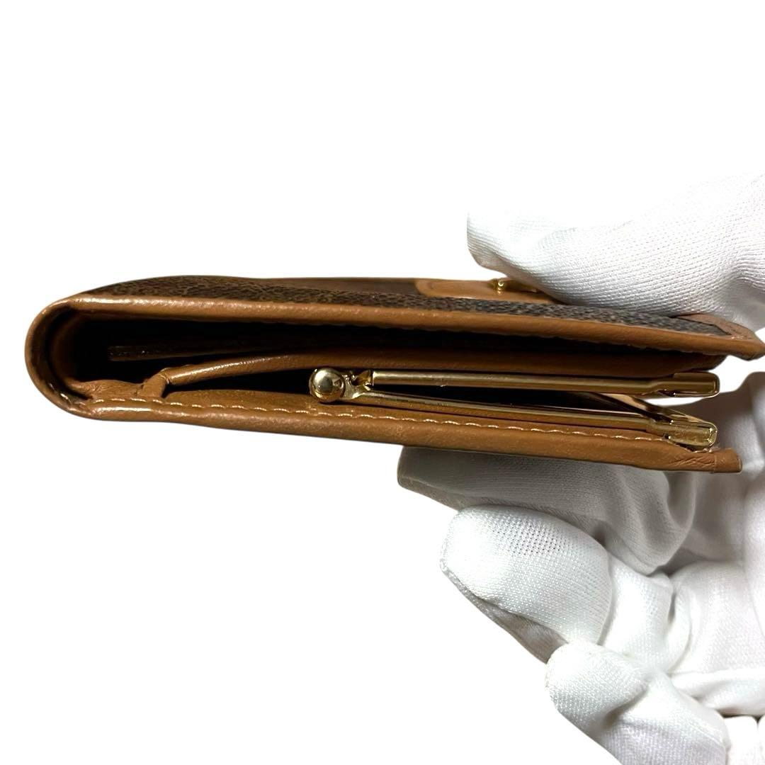 極美品✨未使用級セリーヌ マカダム トリオンフ 二つ折り財布 がま口 レディース