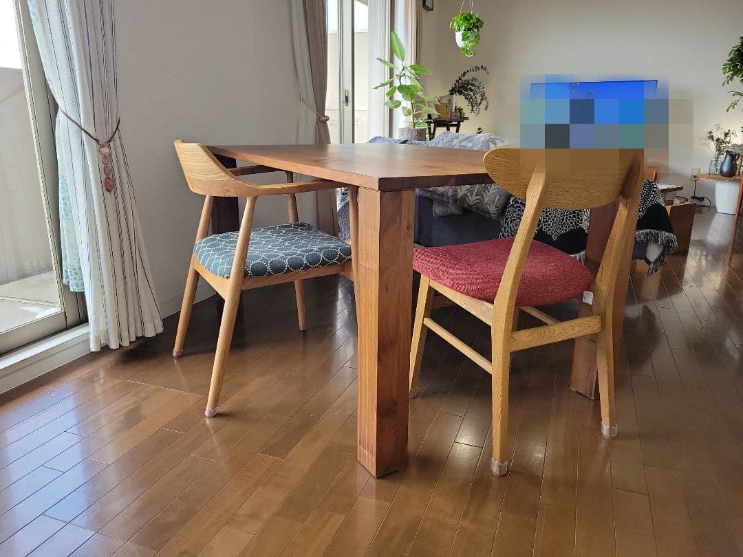 CRASHGATE　デン　 ダイニングテーブル　 ウォールナット　W1350