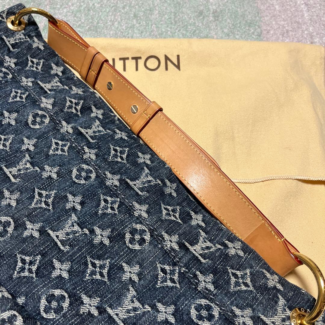 【美品】LOUIS VUITTONモノグラムデニムデイリーGMショルダーバッグ