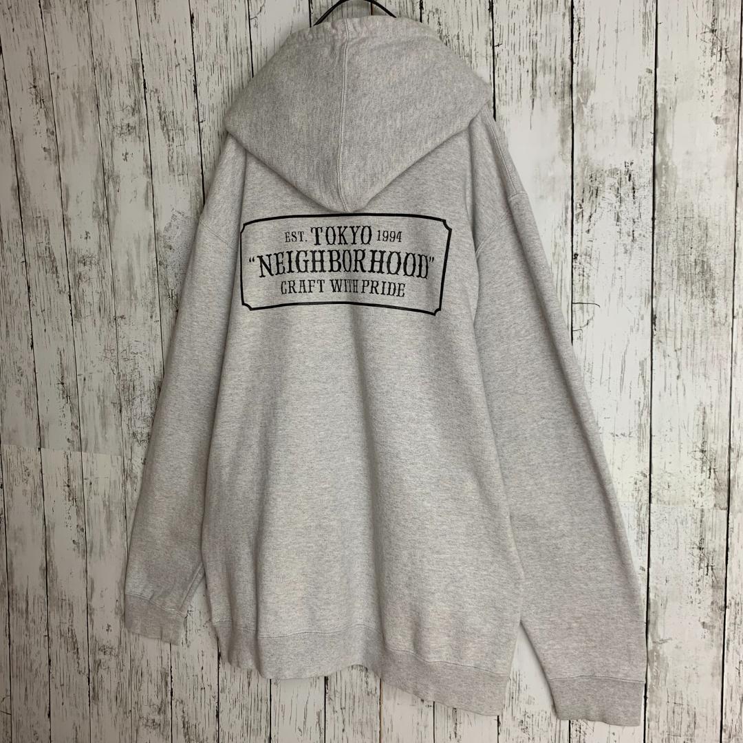 【ビッグシルエット】ネイバーフッド☆バックBOXロゴ入りパーカー/2593.
