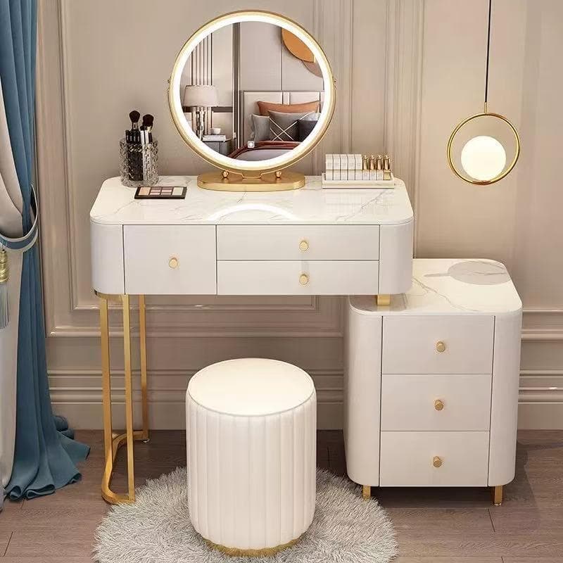 ホワイト ドレッサーデスクのみ訳あり品　写真をご確認 J204-80-23