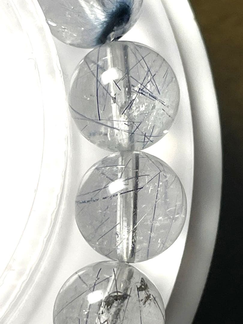 超希少！！ブルーサゲニティックルチルクォーツ9.8㎜新品未使用）高品質ブルー針