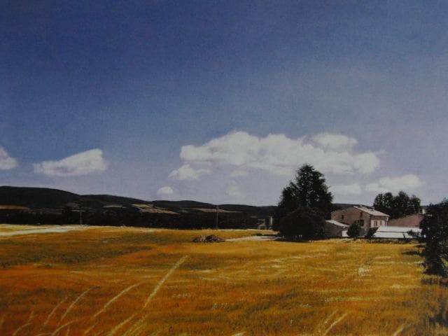 中尾新也、ソーに続く道から、希少な画集より、新品高級額、額装付