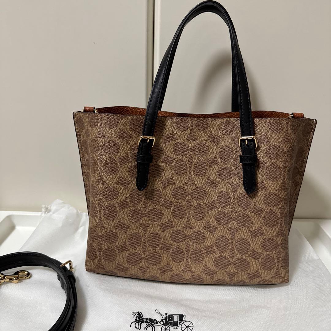 ピ*カ様 極美品　未使用に近い　coach シグネチャー　バッグ　ショルダー付き