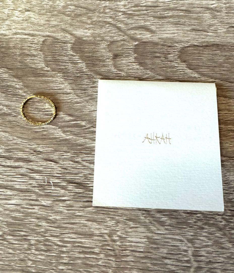 AHKAH アンハートエタニティリング　K18ゴールド 11号