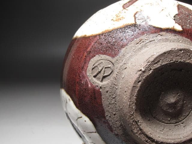 ★　清水卯一　蓬莱花茶碗　存在感ある一品です★x449 x204