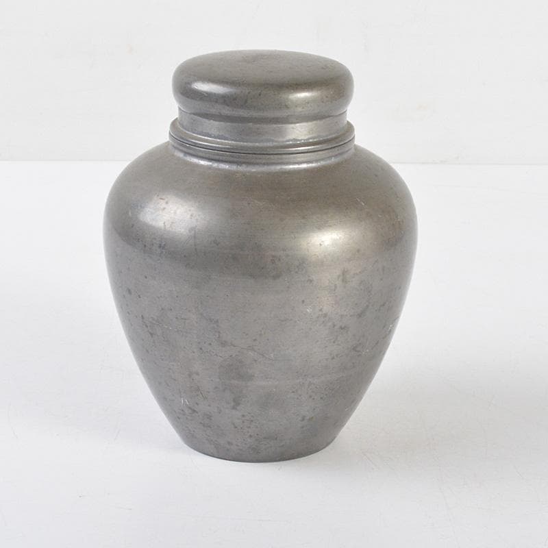 煎茶道具　古錫　点銅款　茶壷　茶心壷　約819g　G　R4575
