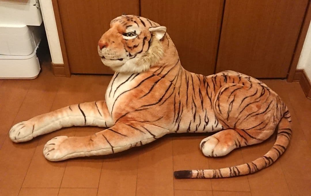 激レア 約191cm 超特大サイズ リアル トラのぬいぐるみ