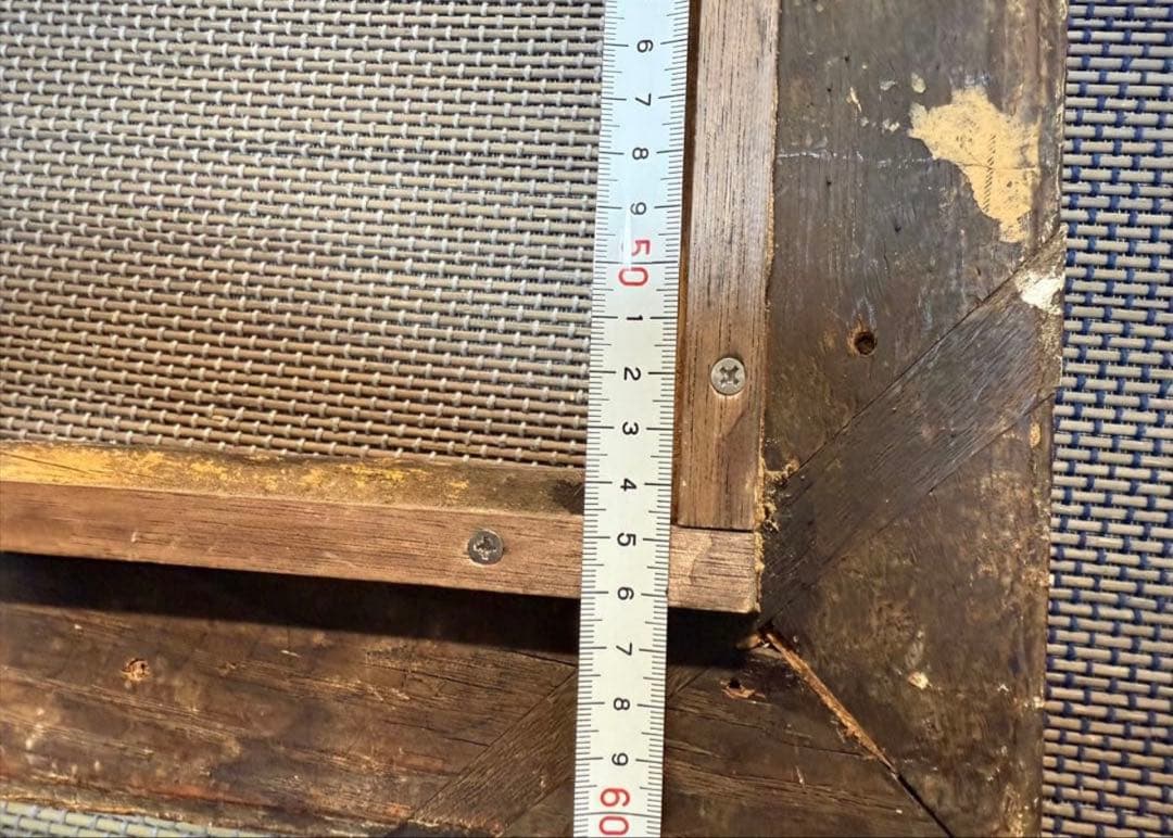 希少　18世紀フランスアンティーク調　漆金彫刻付き木製油彩額縁　P10サイズ