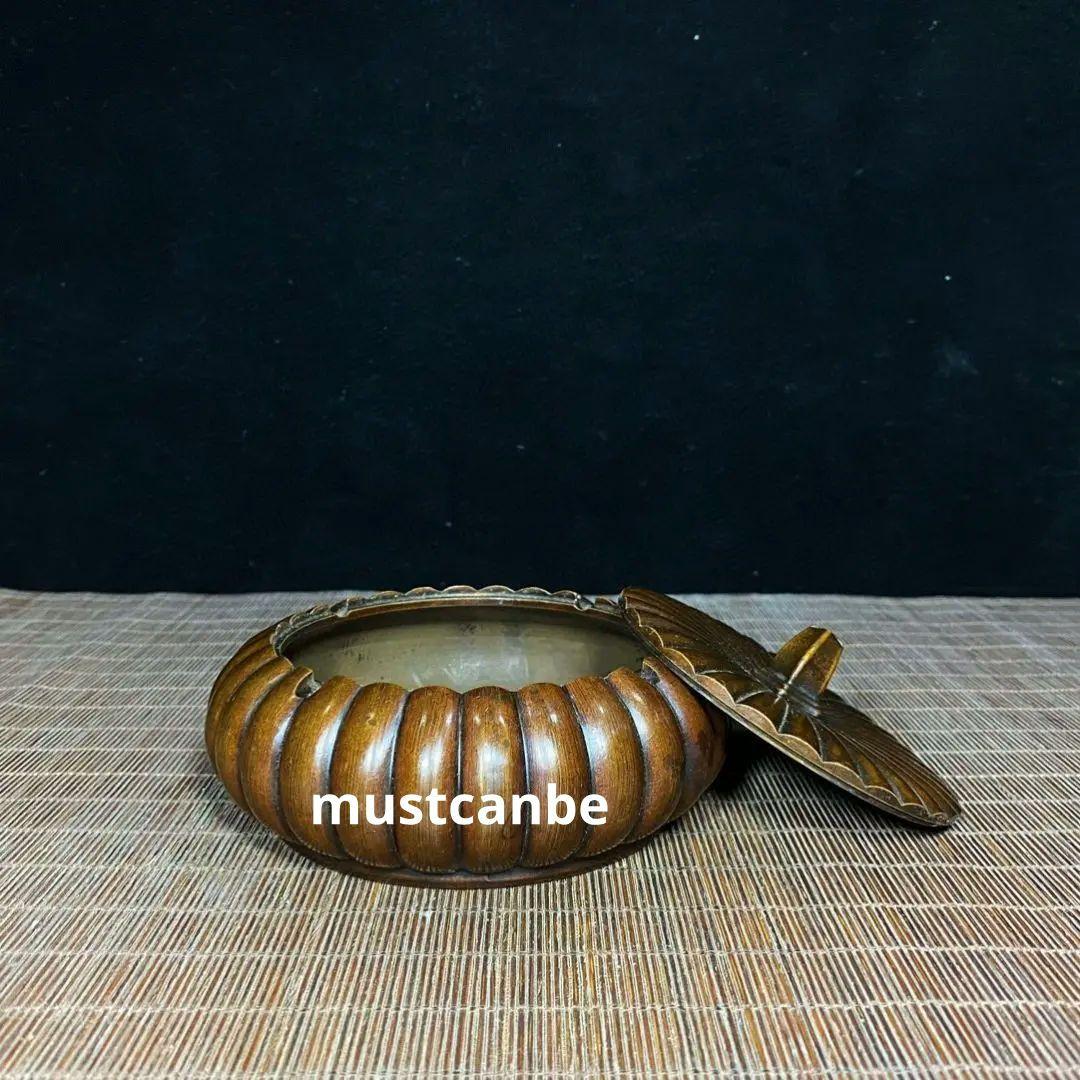 銅器 南瓜灰皿 薫香炉 客間 茶室 工芸品 置物