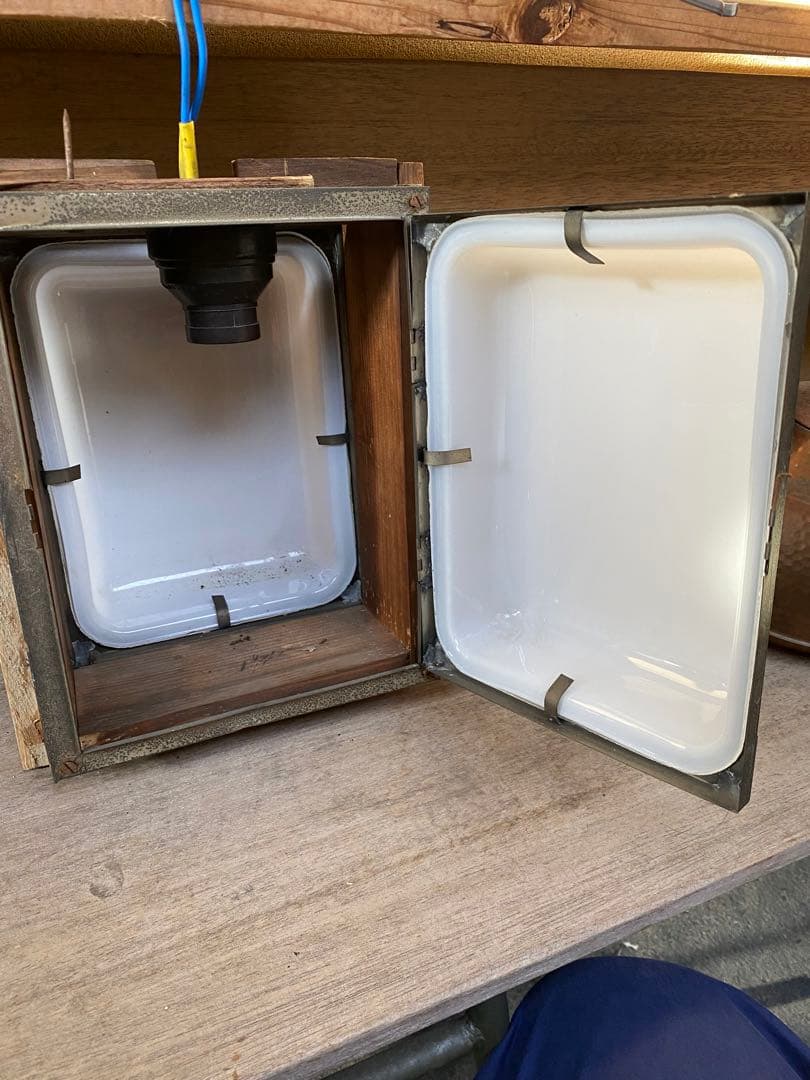 レトロ 照明 玄関灯　両面ガラス