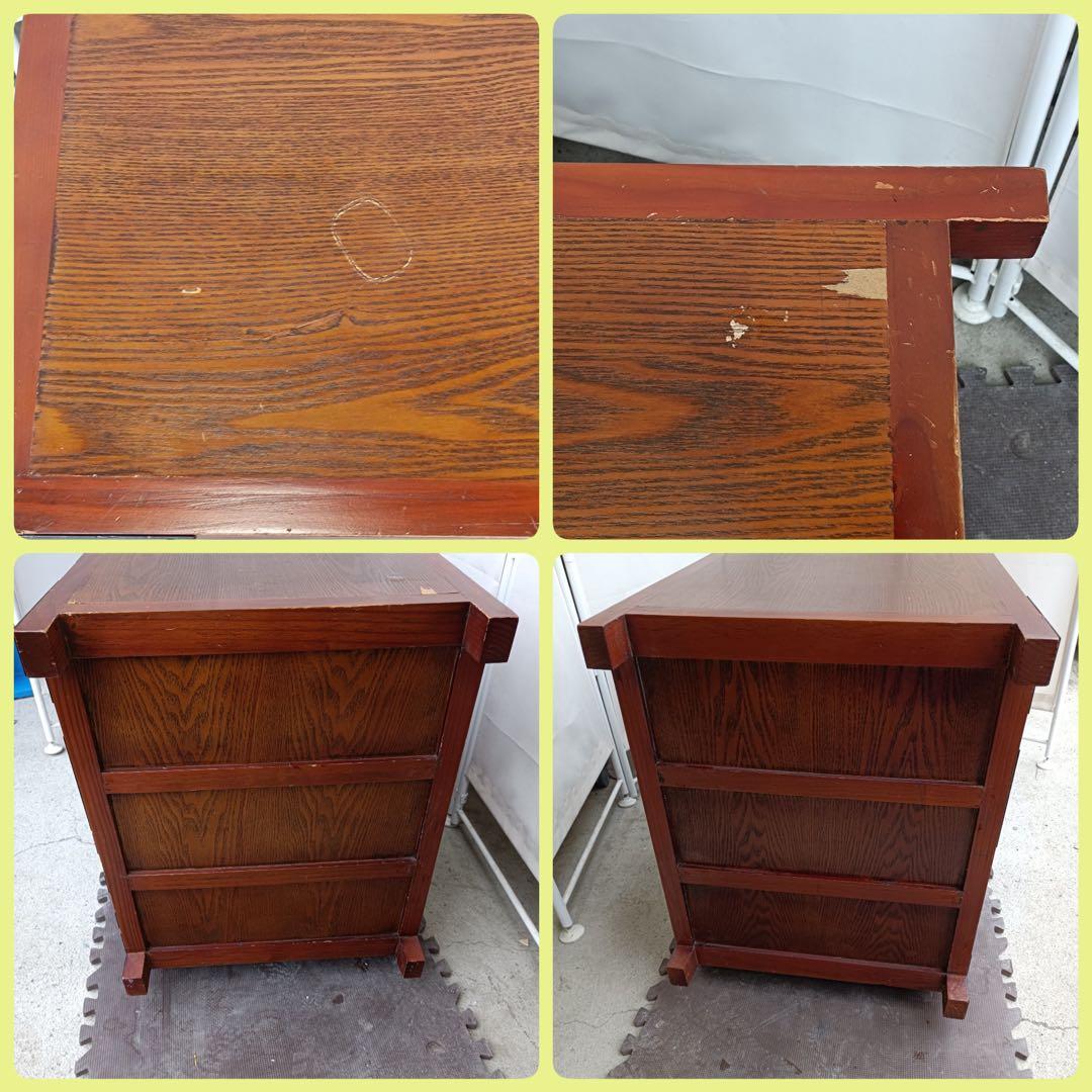 八6428【送料込み】民芸調家具　レトロ 和箪笥 からくり箪笥