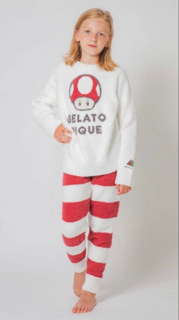 【新品•未使用】ジェラートピケ マリオ　130 140 パジャマ　キッズ