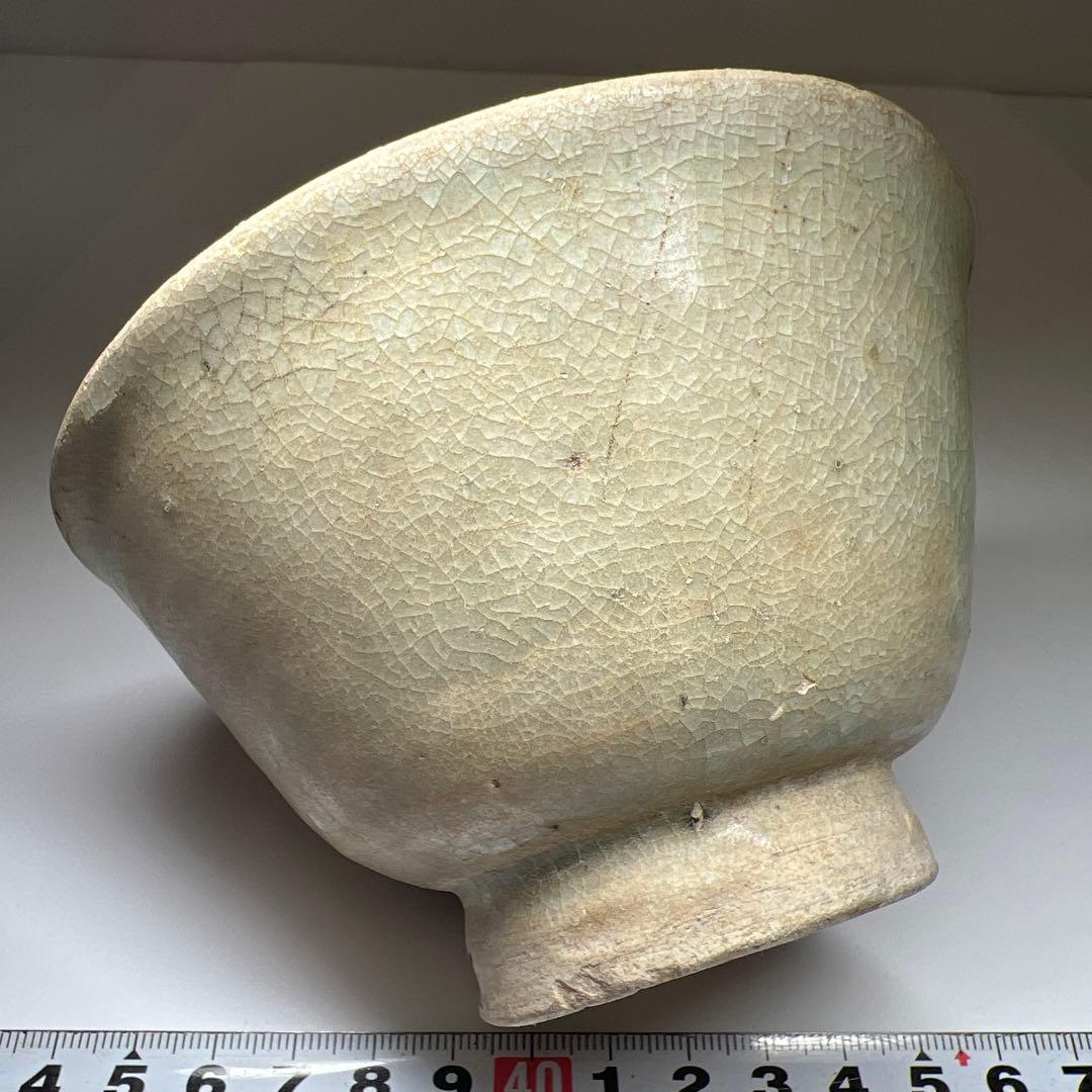 中国明時代　青磁鉢　口径12.3㎝　東Y7-0623⭐︎2F