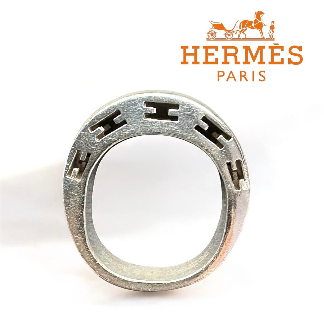 希少 マルジェラ期 エルメス クラルテ リング 50（約10号）シルバー925