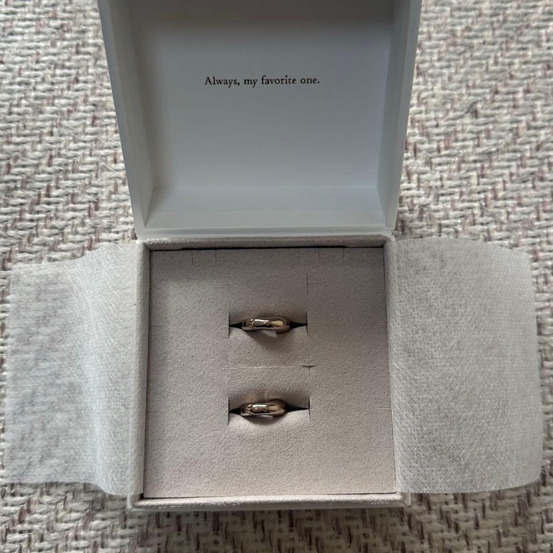 ete チャンキー ハグピアス ピンクゴールド