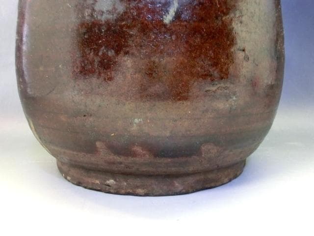 徳利■かなり古い時代物の唐津飴釉古徳利 酒器 花瓶 (江戸期)時代箱付 時代物