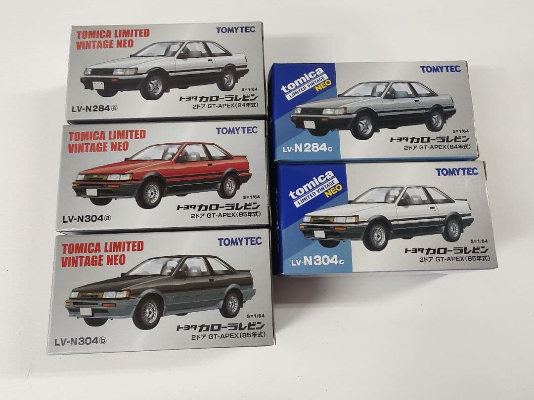 トミカリミテッドヴィンテージネオ AE86 カローラレビン 5台セット