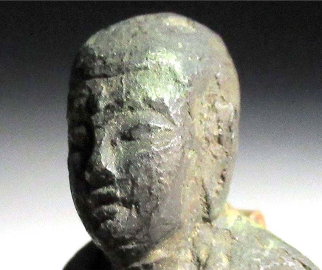 青銅製 地蔵菩薩立像 子供守り神 念持仏 金銅仏 仏像 仏教美術 骨董 古美術