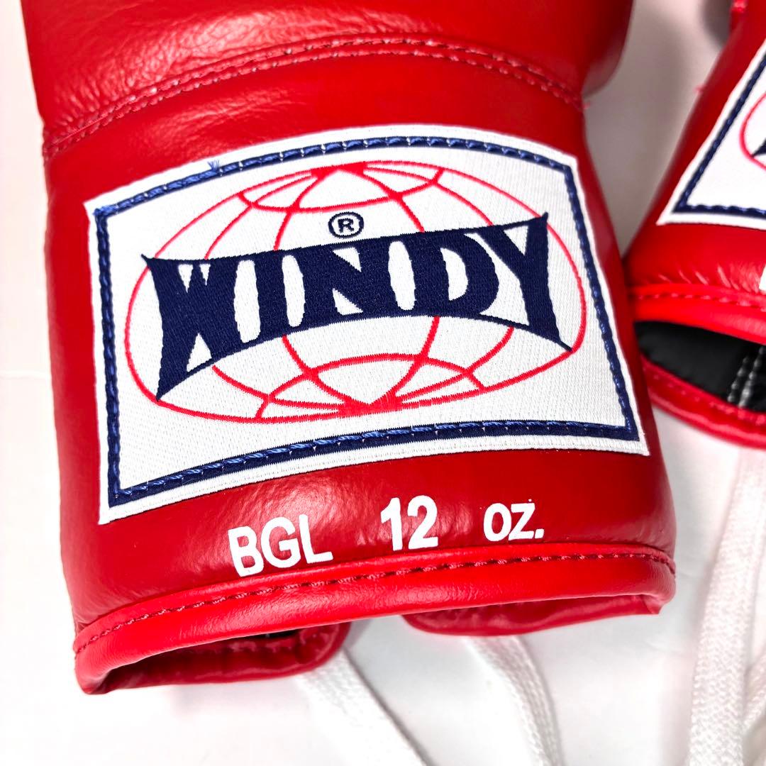 【未使用】 WINDY ウィンディー 試合用ボクシンググローブ ひも式 12oz