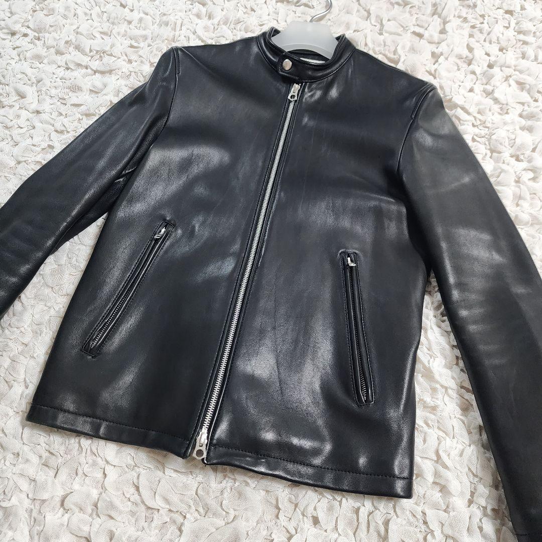 ジャーナルスタンダード シープレザー シングルライダースジャケット L