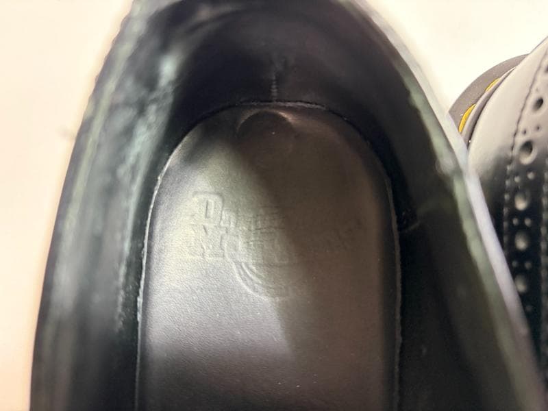 美品☆Dr.Martens　ドクターマーチン　イエローステッチブローグシューズ