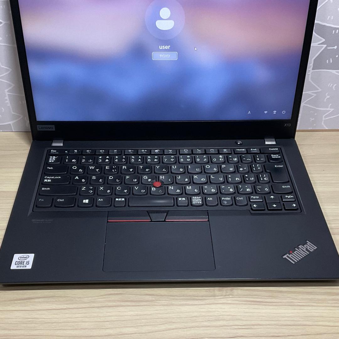 美品・高年式＞Thinkpad X13 i5/8G/SSD256G/Office