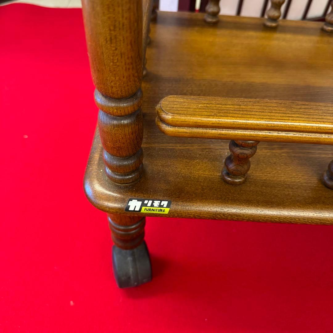 た*コ様 カリモク 木製　プランタースタンド　カート　フラワースタンド　キャスタ