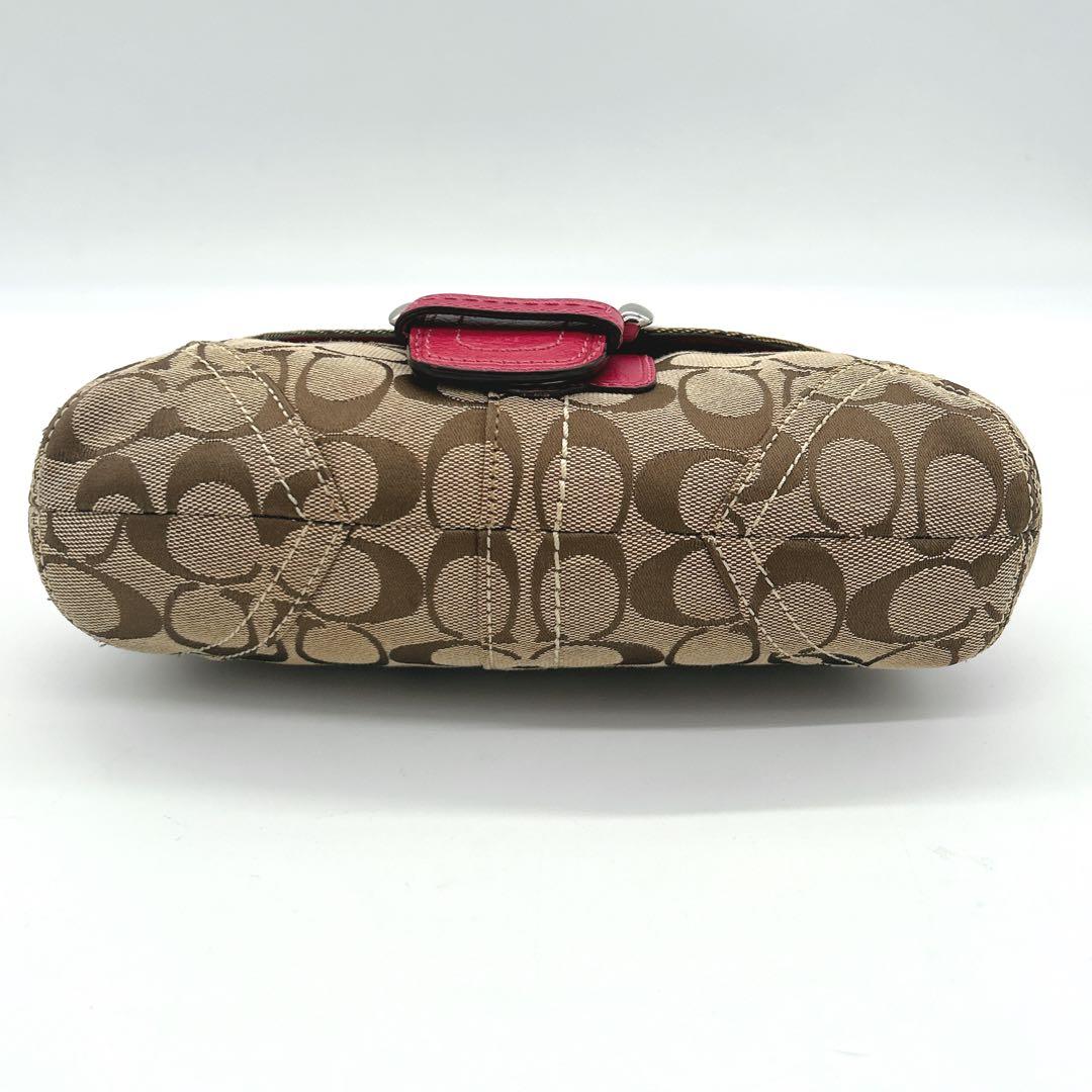 COACH コーチ ソーホー シグネチャー ピンク ワンショルダー