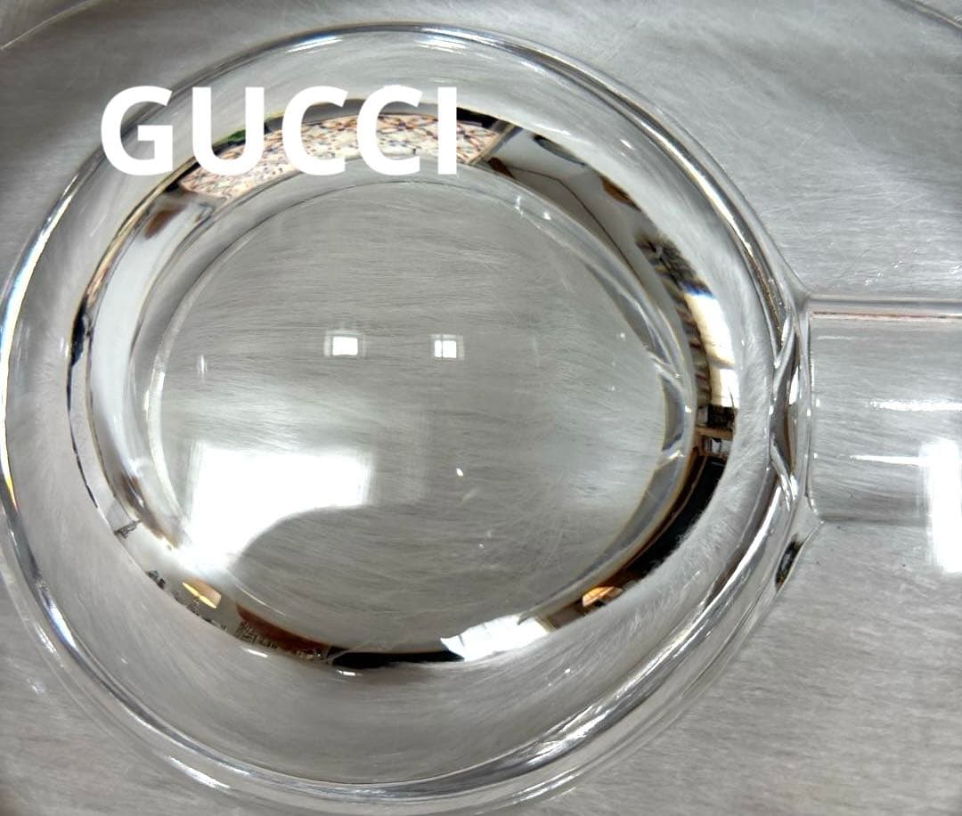 アクセサリー入れに❤️ GCCCI グッチ クリスタル製楕円形アッシュトレイ