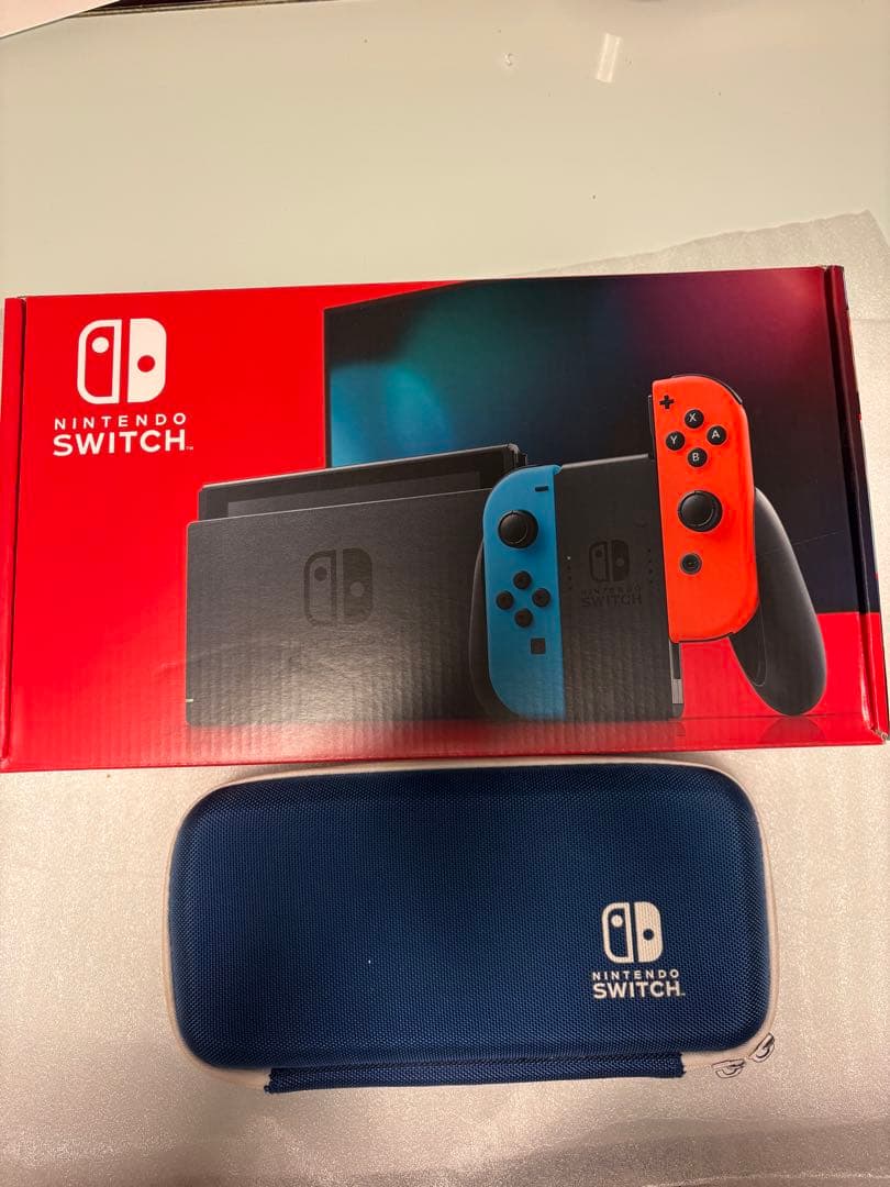 Nintendo Switch ネオンブルー/ネオンオレンジ 本体　ケース付き