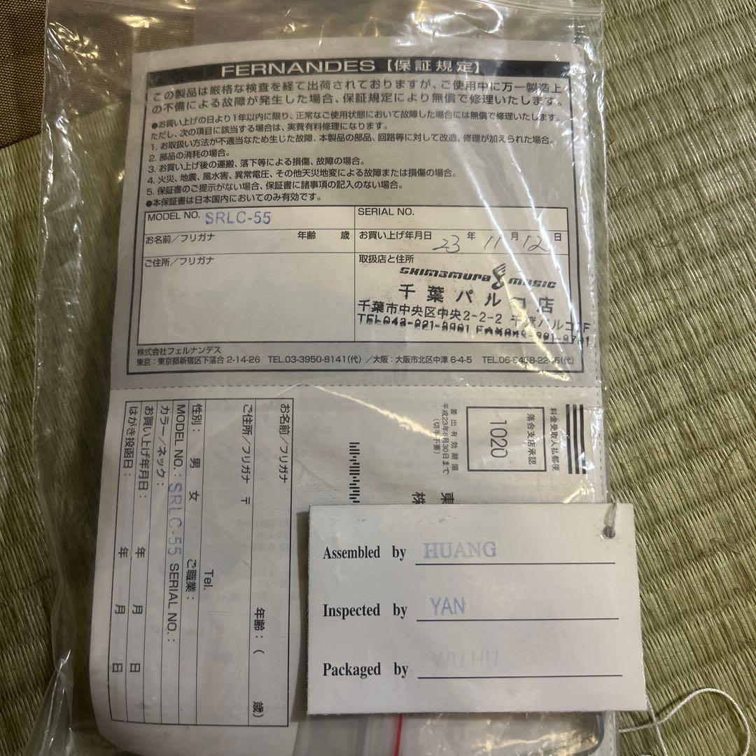 Burny SRLC55 Black フェルナンデス レスポール