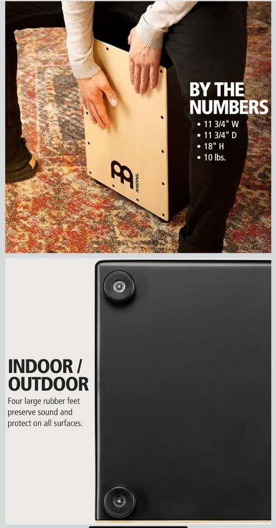 MEINL Percussion マイネル カホン MCAJ100BK-MA+